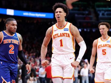 Los Hawks pueden poner contra la espada y la pared a los Knicks con una victoria más en casa. AFP/ K. C. COX.