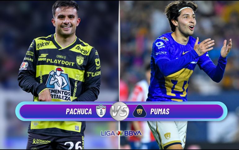 Para los aficionados que no asistan al Estadio Hidalgo, el encuentro entre Pachuca y Pumas contará con transmisión exclusiva por FOX. ESPECIAL / IMAGO7 y CANVA