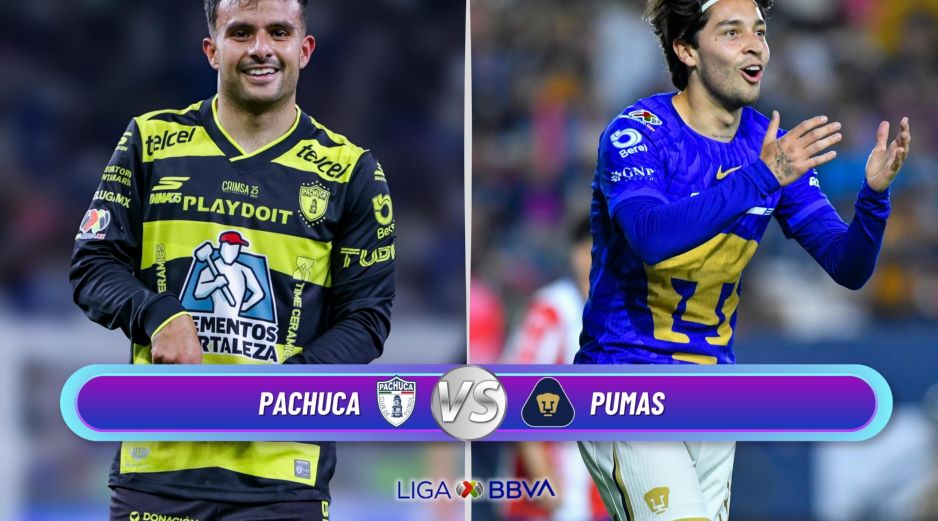Para los aficionados que no asistan al Estadio Hidalgo, el encuentro entre Pachuca y Pumas contará con transmisión exclusiva por FOX. ESPECIAL / IMAGO7 y CANVA