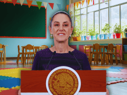 Sheinbaum explicó que cada vez nacen menos menores en México, lo que impacta directamente en la demanda educativa. EFE / M. Guzmán - ESPECIAL / CANVA