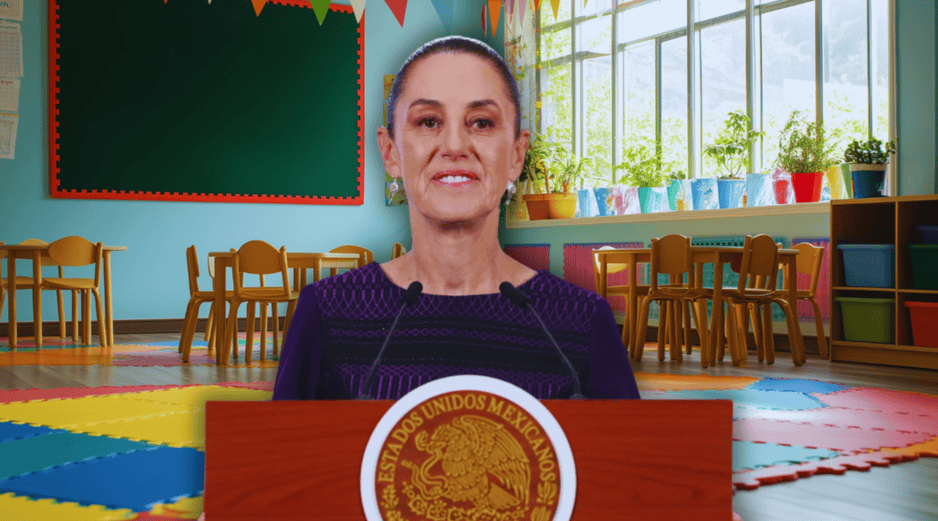 Sheinbaum explicó que cada vez nacen menos menores en México, lo que impacta directamente en la demanda educativa. EFE / M. Guzmán - ESPECIAL / CANVA