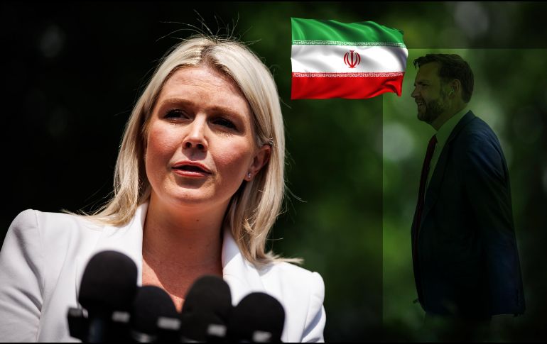 La portavoz Karoline Leavitt atiende a medios en la Casa Blanca este viernes 24 de abril. EFE / EPA / SAMUEL CORUM / POOL