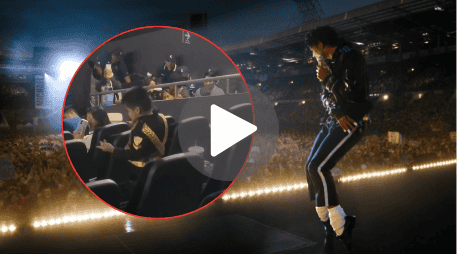 Al terminar la película, un niño disfrazado de Michael Jackson protagonizó un gran momento. ESPECIAL