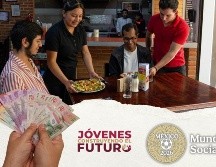 La Copa Mundial 2026 está a menos de dos meses de iniciar y México no solo se prepara con estadios de primer nivel, sino también con oportunidades laborales para los jóvenes. ESPECIAL / Programas del Bienestar y CANVA