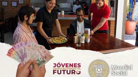 La Copa Mundial 2026 está a menos de dos meses de iniciar y México no solo se prepara con estadios de primer nivel, sino también con oportunidades laborales para los jóvenes. ESPECIAL / Programas del Bienestar y CANVA