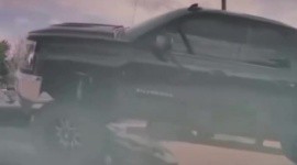 Lamborghini es aplastado por una mujer con su camioneta y se viraliza  VIDEO