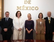 Sheinbaum y Magda Chambriard, la presidenta de Petrobras, en una foto oficial publicad por el Gobierno de México. X/@Claudiashein
