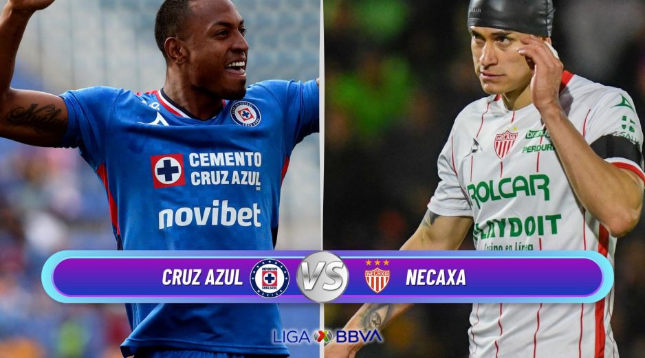El encuentro entre Cruz Azul y Necaxa, correspondiente a la J17 del Torneo Clausura 2026, se disputará este domingo 26 de abril. ESPECIAL / IMAGO7 y CANVA