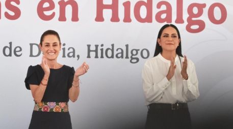 Ariadna Montiel acompañó a la Presidenta Claudia Sheinbaum a un evento en Hidalgo este sábado. INSTAGRAM/ariadmanoltielreyes