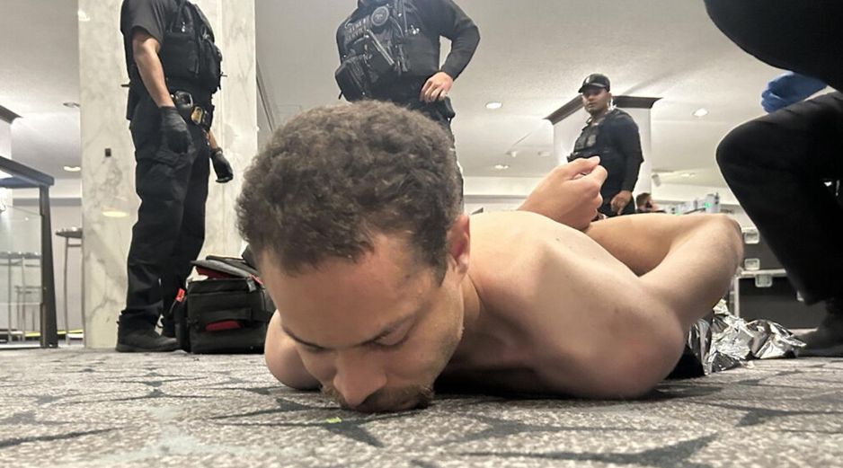 Trump compartió en su red social Truth Social imágenes del hombre arrestado. EFE/ @realDonaldTrump