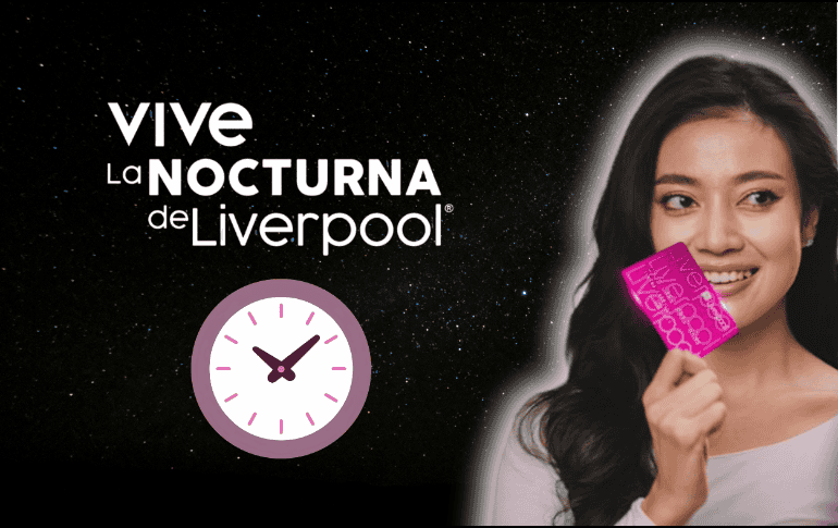 La Venta Nocturna de Liverpool se encuentra disponible en tiendas físicas y en línea. ESPECIAL/Liverpool/Canva
