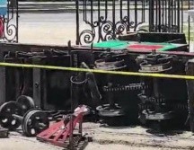Las autoridades municipales indicaron que ninguno de los vagones presentó problemas, ni los rieles, ya que solo la maquinaria se atoró, provocando que se volteara. ESPECIAL