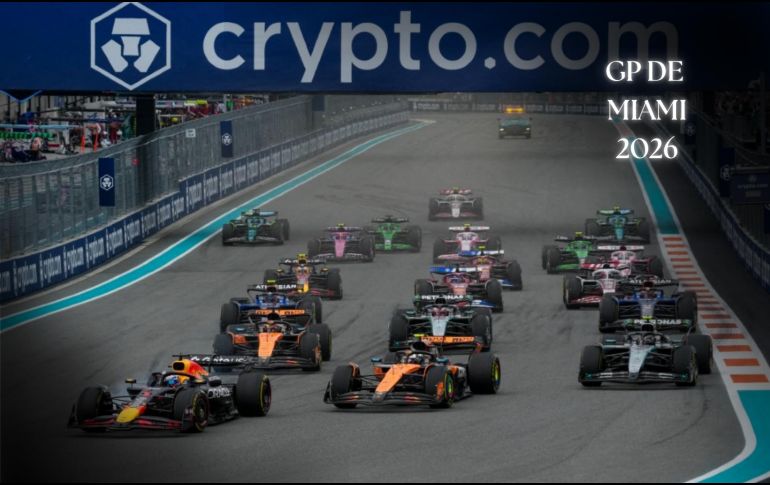 Las acciones del fin de semana, en el regreso de la F1, se llevarán a cabo del viernes 1 al domingo 3 de mayo en el Autódromo Internacional de Miami. ESPECIAL / AFP y CANVA