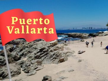 Así se encuentran las playas de Puerto Vallarta este lunes 27 de abril de 2026. ESPECIAL / FACEBOOK Protección Civil y Bomberos Puerto Vallarta