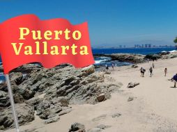 Así se encuentran las playas de Puerto Vallarta este lunes 27 de abril de 2026. ESPECIAL / FACEBOOK Protección Civil y Bomberos Puerto Vallarta