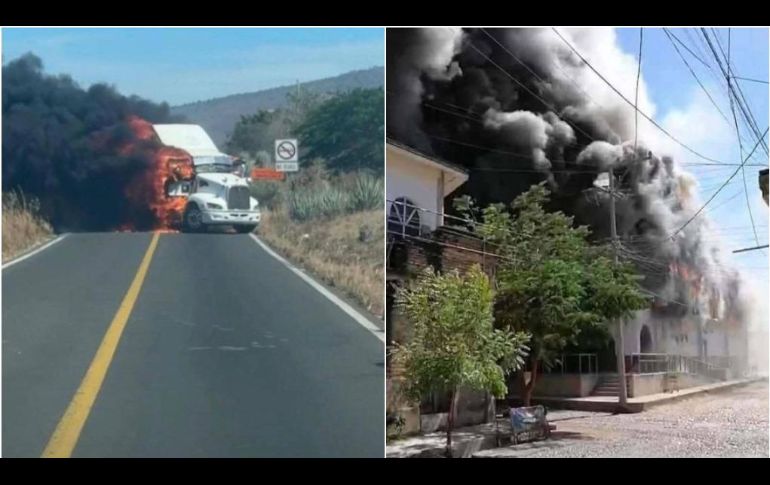 Detonaciones de arma de fuego, bloqueos e incendios se registraron en partes de Nayarit como reacción al arresto de 