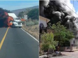 Detonaciones de arma de fuego, bloqueos e incendios se registraron en partes de Nayarit como reacción al arresto de 