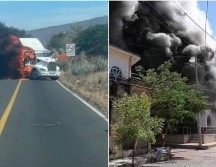 Detonaciones de arma de fuego, bloqueos e incendios se registraron en partes de Nayarit como reacción al arresto de 
