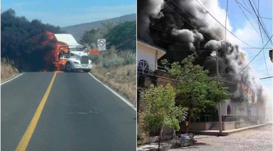 Detonaciones de arma de fuego, bloqueos e incendios se registraron en partes de Nayarit como reacción al arresto de 