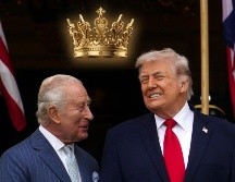 Trump celebró su posible parentezco con el rey Carlos III. EFE / EPA / WILL OLIVER