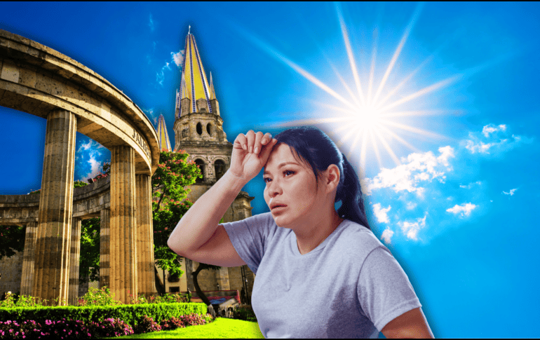 Este incremento drástico en los termómetros responde a un fuerte sistema anticiclónico que mantiene bloqueada cualquier probabilidad de lluvia en toda la región occidente del país. ESPECIAL / CANVA