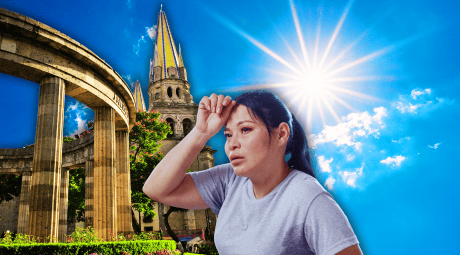 Este incremento drástico en los termómetros responde a un fuerte sistema anticiclónico que mantiene bloqueada cualquier probabilidad de lluvia en toda la región occidente del país. ESPECIAL / CANVA