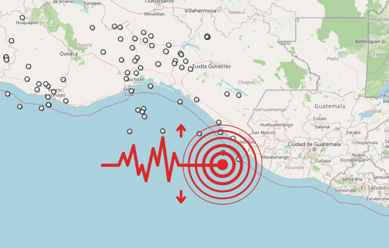 &nbsp;Sismo en Chiapas. ESPECIAL / SSN