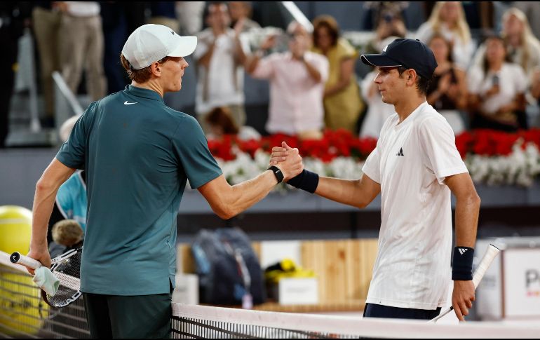 Jódar ha iniciado su camino profesional en el tenis con determinación, firmeza y desparpajo propio de los que empiezan. EFE / C. Moya