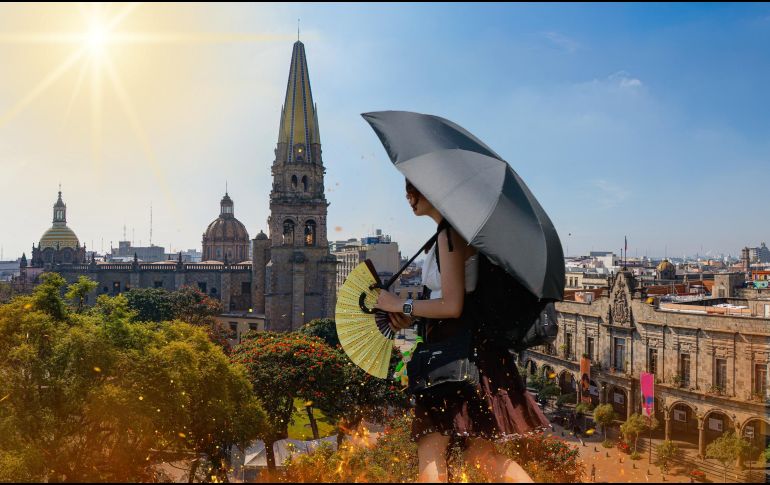 Para Jalisco, la actual onda de calor mantendrá temperaturas cercanas a los 35 °C a 37 °C durante los próximos dos días. ESPECIAL / CANVA y EL INFORMADOR