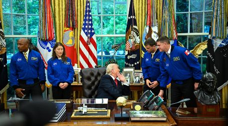 Los cuatro tripulantes de Artemis II son Reid Wiseman, Christina Koch y Victor Glover, de la NASA, y Jeremy Hansen, de la Agencia Espacial Canadiense (CSA). EFE/G. Sloan