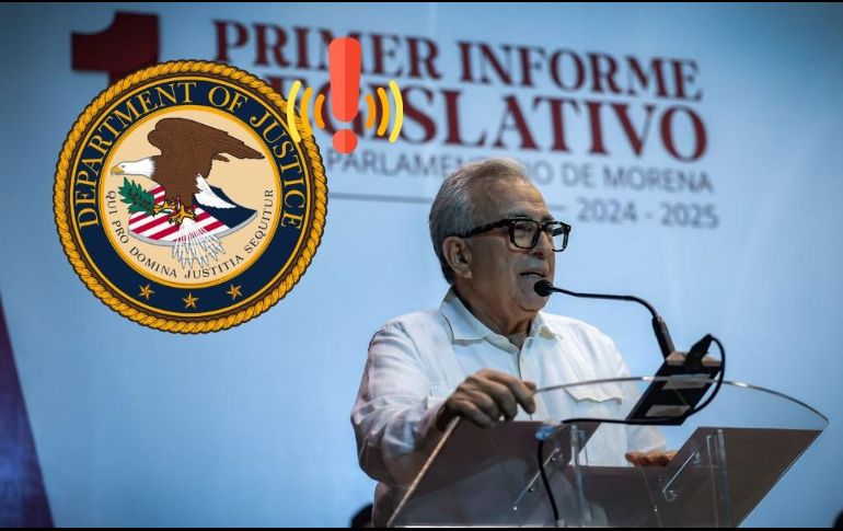 El departamento de Justicia de Estados Unidos acusó formalmente a diez funcionarios mexicanos. ESPECIAL / X/ @rochamoya_