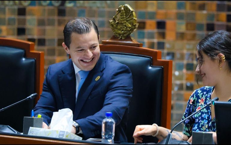 El legislador panista expresó que hubo disposición y consensos entre las fracciones parlamentarias para abordar y aprobar distintos temas. EL INFORMADOR/ A. NAVARRO.