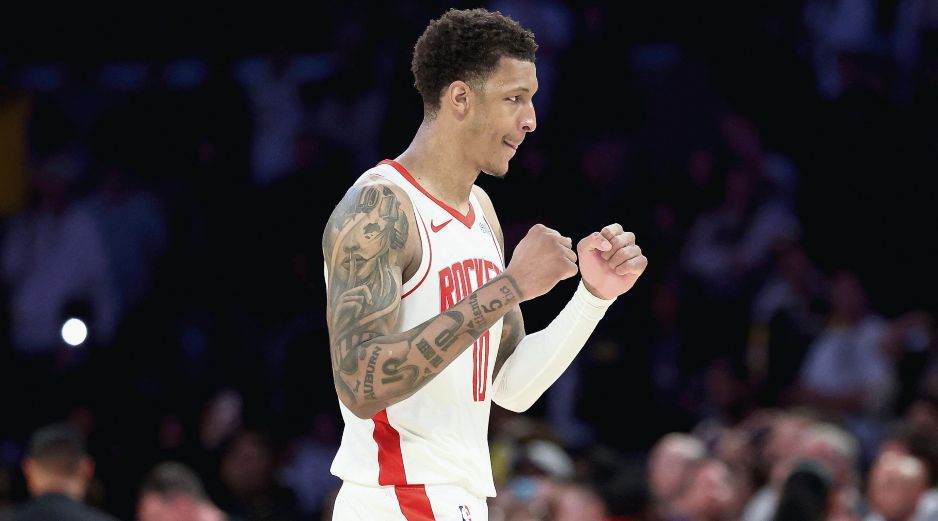 Jabari Smith Jr. Fue el jugador de Houston que más anotó con 22 puntos, gracias a 4 triples. AFP