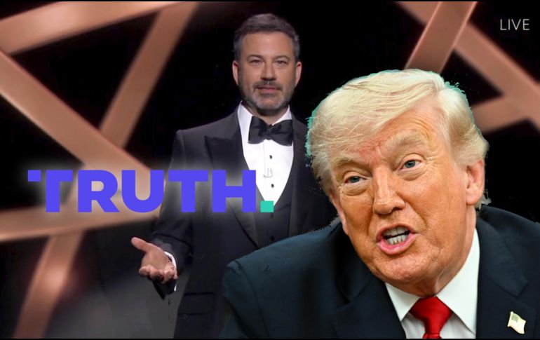 Trump mandó este mensaje por Truth Social en contra de Jimmy Kimmel. AP / EFE /  ARCHIVO