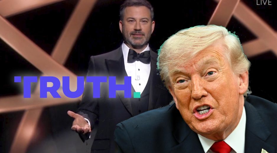 Trump mandó este mensaje por Truth Social en contra de Jimmy Kimmel. AP / EFE /  ARCHIVO