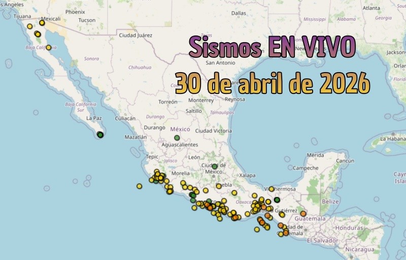EN VIVO | Sismos en México | Jueves 30 de abril. ESPECIAL / SSN