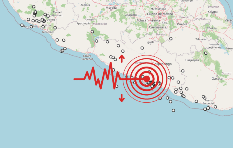 Sismo en Guerrero. ESPECIAL / SSN&nbsp;