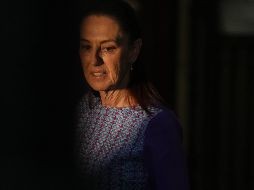 Sheinbaum mostró el documento publicado por Estados Unidos, el cual, de acuerdo con la Secretaría de Relaciones Exteriores debe ser confidencial. AP/F. Llano
