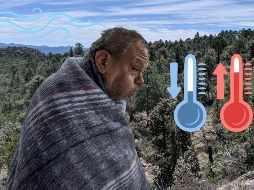 Según el SMN, el Frente Frío 48 comenzó su avance sobre el territorio nacional durante las últimas horas de abril. Su impacto se sentirá más durante el primer fin de semana de mayo de 2026. ESPECIAL / EFE y CANVA
