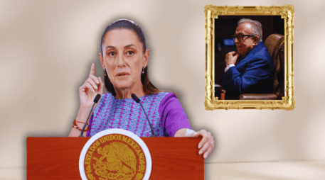 Para Sheinbaum, el reto no es salvar la figura de López Obrador, sino ejercer su propio mando y proteger la estabilidad nacional, apunta el periodista. EFE / M. Guzmán - FACEBOOK / Rubén Rocha Moya