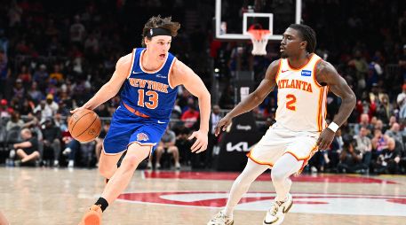 Los Knicks de Nueva York se encargaron de que la temporada de los Hawks terminara de la manera más escandalosa posible. AFP/ A. HAGY.