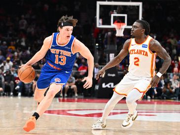 Los Knicks de Nueva York se encargaron de que la temporada de los Hawks terminara de la manera más escandalosa posible. AFP/ A. HAGY.