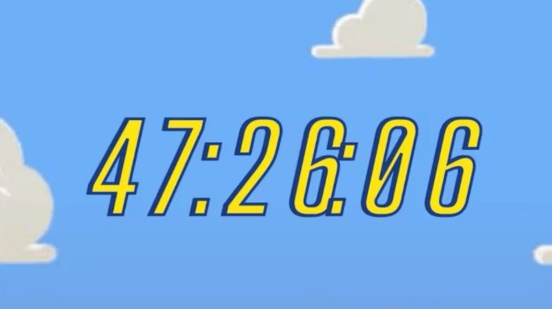 El cielo azul y las nubes que se ven en la cuenta regresiva fueron relacionados de inmediato con Toy Story. X&nbsp;