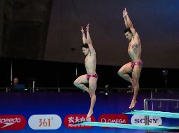 La pareja azteca logró superar a los británicos Jack Laugher y Anthony Harding. AFP/ ARCHIVO.
