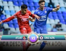 Atlas y Cruz Azul se enfrentan en el partido de ida de los Cuartos de Final del Clausura 2026 de la Liga MX en la cancha del Estadio Jalisco. ESPECIAL / IMAGO7 y CANVA