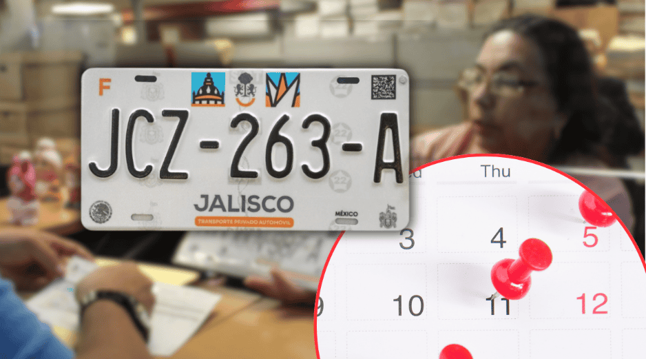 La prórroga estará vigente unos días más, por lo que las sanciones por circular con placas obsoletas comenzarán a aplicarse a partir del 1 de junio. ESPECIAL/Gobierno de Jalisco/Canva