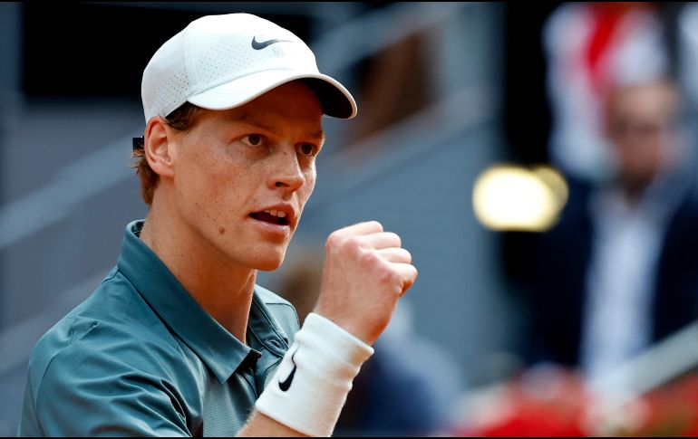Sinner podría convertirse en el primer jugador de la historia en lograr cinco títulos Masters 1000 seguidos. EFE / C. Moya