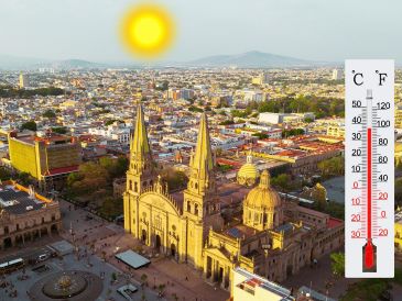 Las altas temperaturas que azotan al AMG responden a una circulación anticiclónica en niveles medios de la atmósfera. ESPECIAL / CANVA