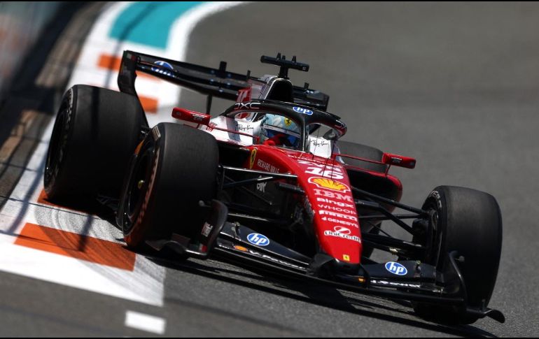 Charles Leclerc lideró la única prueba libre del GP de Miami 2026. AFP / C. Mason