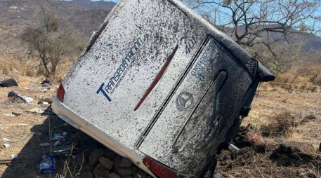 El percance se registró a la altura de la localidad de Pie de la Cuesta, municipio de Amatlán de Cañas. CORTESÍA/Gobierno de Nayarit